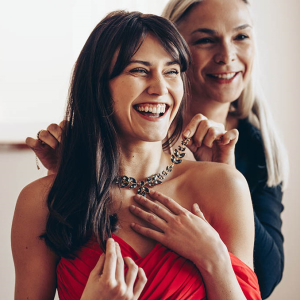 Women with necklace